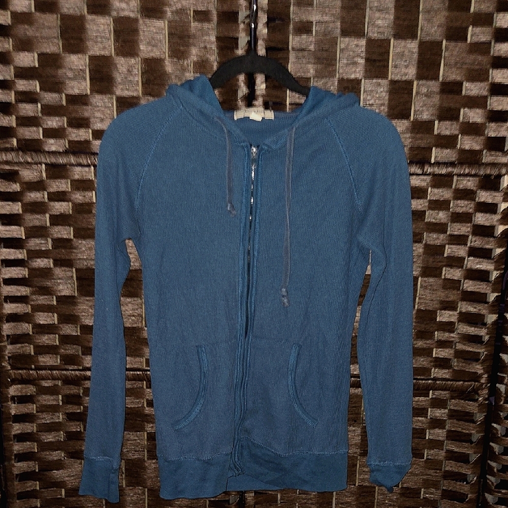 Blue Zip-Up Hoodie